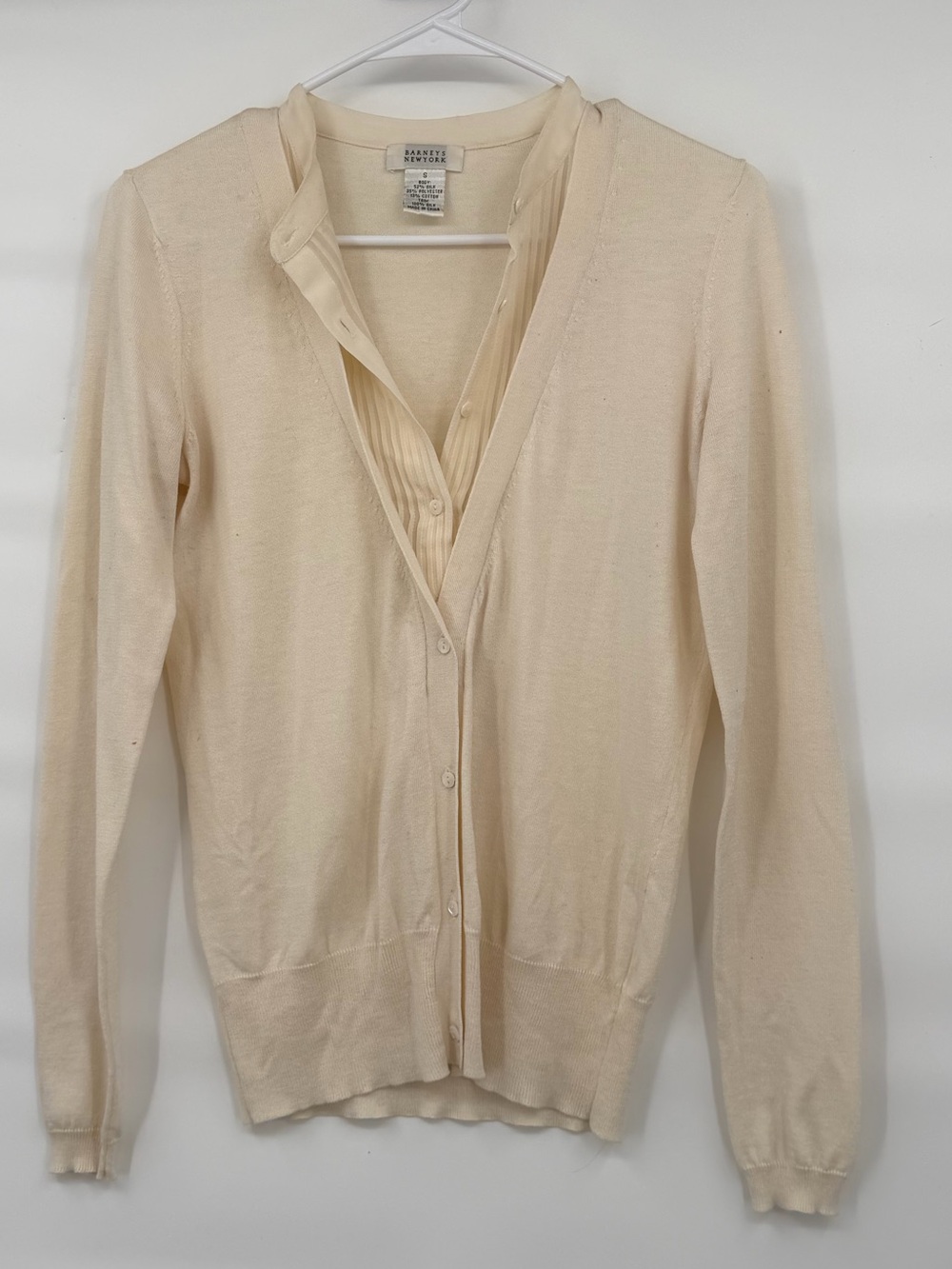 Barney’s New York vintage silk blend cream sweater